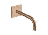 hansgrohe Elektronischer Waschtischmischer Axor Uno UP, Ausladung 225mm, brushed red gold (38120310)