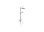 hansgrohe Showerpipe Axor Montreux m TH, Kopfbrause, 240mm, 1j, Edelstahl-Optik (16572800)