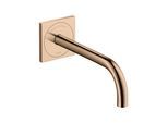 hansgrohe Elektronischer Waschtischmischer Axor Uno UP, Ausladung 225mm, polished red gold (38120300)