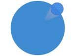 vidaXL Runde Pool-Abdeckung PE Blau 488 cm