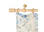 Gardinenstange SN DECO GROUP "Pisa" Gr. 1, beige (naturfarben), L:120cm, Holzwerkstoff, Gardinenstangen, Gardinenstange, 28 mm, Holz, verschiedene Längen und Farben, Komplettset