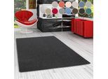 Teppich MY HOME "Fortis, Schlinge, Made in Netherlands", schwarz (schwarz grau), B:100cm H:5mm L:200cm, Kunstfaser, Teppiche, Teppich, Uni Farben, gekettelt, auch als Läufer, strapazierfähig, Wohnzimmer