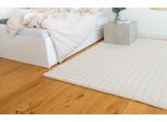Teppich PADIRO "Hailey 125", beige (creme), B:120cm H:30mm L:160cm, Polyester, Teppiche, Teppich, Softtouch