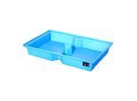 Bauer Südlohn GREEN-LINE PE-Auffangwanne für Paletten KWP-P 100, aus robustem Polyethylen, Blau (4520-45-0000-0000)