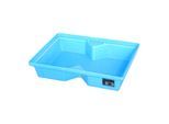 Bauer Südlohn GREEN-LINE PE-Auffangwanne für Paletten KWP-P 40, aus robustem Polyethylen, Blau (4520-43-0000-0000)