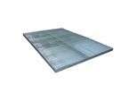 Bauer Südlohn BSW 24 Bodenschutzwanne aus verzinktem Stahlblech mit Gitterrost (24 l Auffangvolumen) für Gefahrstofflagerung, 4446-38-0000-7 (4446-38-0000-0007)