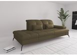 Recamiere SIT & MORE "Amica, inkl. Sitztiefenverstellung und Armteilverstellung", grün (olive), B:231cm H:90cm T:122cm, Sofas, Recamiere, wahlweise mit Kopfteilverstellung und Stauraum