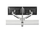 2-fach-Monitorarm BakkerElkhuizen Premium Office Dual, bis 12 kg, Monitore bis 30", Tischklemme, dreh-/höhenverstellb., Kabelführ.