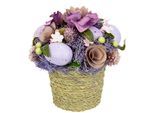 I.GE.A. Kunstblume »Gesteck Ei/Trockenblumen« Im Topf Hortensie Ostergesteck Osterdeko Oster-Ei Arrangement Deko