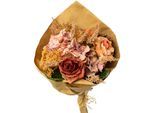 Kunstblume CREATIV GREEN "Blumenstrauss in Packpapier", braun, H:50cm, Kunstpflanzen, Kunstblume, mit Textilpflanzen in trendiger Trockenblumen-Optik