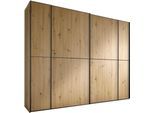 Schwebetürenschrank STAUD "Sonett 200 G, Made in Germany", braun (artisan eiche), B:270cm H:222cm T:68cm, Holzwerkstoff, Schränke, Schwebetürenschrank, mit vier verschiedenen Ausstattungsvarianten