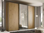 Schwebetürenschrank STAUD "Sinfonie Plus, edles Design in hochwertiger Qualität, Made in Germany", artisan eiche, B:298cm H:240cm T:68cm, Holzwerkstoff, Schränke, Schwebetürenschrank, Mit Spiegeltür und vier verschiedenen Ausstattungsvarianten