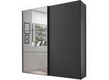 Schwebetürenschrank STAUD "Includo, Made in Germany", dekor vulkan, B:167cm H:222cm T:68cm, Holzwerkstoff, Schränke, Schwebetürenschrank, Mit Spiegeltüre und vier verschiedenen Ausstattungsvarianten
