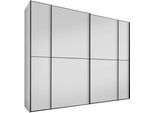 Schwebetürenschrank STAUD "Sonett 200 G, Made in Germany", weiß, B:298cm H:240cm T:68cm, Holzwerkstoff, Schränke, Schwebetürenschrank, mit vier verschiedenen Ausstattungsvarianten