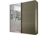 Schwebetürenschrank STAUD "Includo, Made in Germany", dekor salbei, B:167cm H:222cm T:68cm, Holzwerkstoff, Schränke, Schwebetürenschrank, vier verschiedene Ausstattungsvarianten
