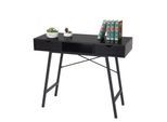 Konsolentisch MCW-E92, Ablagentisch Beistelltisch, 3D-Struktur 100x40cm ~ schwarz