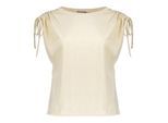 Geisha Top shoulder detail zand