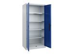 C+P Flügeltürenschrank Serie 89, 1950x930x600mm, 7035/5010 ; C + P Möbelsysteme (08922-00|S10226)