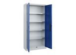 C+P Flügeltürenschrank Serie 89, 1950x930x400mm, 7035/5010 ; C + P Möbelsysteme (08920-00|S10256)