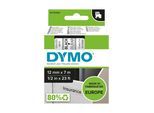 Original Dymo LABELMANAGER 350 (45010 / S0720500) Schriftband 12mm/7m Schwarz auf Transparent