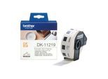 Original Brother P-Touch QL 550 (DK-11219) Etikett 1200x (12mm x 12mm) Weiss
