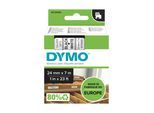 Original Dymo LABELMANAGER PC (53713 / S0720930) Schriftband 7mm/24m Schwarz auf Weiss