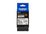 Original Brother P-Touch 1290 Series (TZE-S121) Schriftband 9mm/8m Schwarz auf Transparent