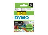 Original Dymo LABELMANAGER 420 Series (43618 / S0720790) Schriftband 7mm/6m Schwarz auf Gelb