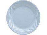 Pappteller ProNappe, besonders stabil, fettundurchlässig, ohne Kunststoffzusätze, Ø 230 x H 30 mm, recycelbarer FSC®-Karton, himmelblau, 20 Stück