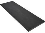 Arbeitsplatte NOBILIA "passend zu allen Serien, Stärke: 3,8 cm", schwarz (schwarzbeton nachbildung), B:240cm H:3,8cm T:60cm, Holzwerkstoff, Tischplatten, von drei Seiten beschichtet, in drei Breiten: 180, 210 und 240 cm
