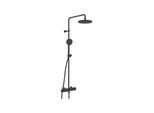 Hansa Duschsystem HANSAMICRA Thermostat, Ausl. 445-470mm, kürzb., matt-sw (4435013033)