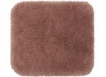 Badematte GÖZZE "»DELUXE«", beige (sand), rechteckig (50cm x 45cm ), 1 Stk., Polyester, Badematten, Badematte, mit extra hohem Flor
