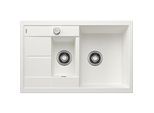 Blanco Spüle 513468 78 x 50 cm, PuraDur weiß, reversibel, Ablauffernbedienung mit Drehbetätigung