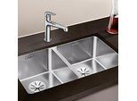 Blanco Andano 340/340-u Spüle 522983 74,5x44cm, Edelstahl Seidenglanz, für Unterbau
