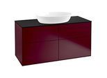 Villeroy und Boch Finion Waschtischunterschrank FA3200HB 120x60,3cm, Abdeckplatte black matt, Peony Matt