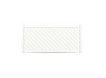 Zaun, Aluminium, Weiß RAL 9016, Modell Salzburg, flexible Befestigungssysteme, Zaunelement individuell konfigurierbar