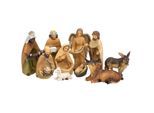 Krippenfiguren, im Holzlook, 2,5–11 cm