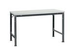 Manuflex Grundtisch UNIVERSAL Spezial, 1500 x 1000 mm, Kunststoff lichtgrau, anthrazit