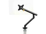 Monitorarm BakkerElkhuizen BE Flexible, für 1 Monitor, bis 10 kg, dreh-, neig- und schwenkbar, 80 mm Klemmweite, VESA-komaptibel, ergonomisch, Höhenverstellbar von 170 bis 582 mm, schwarz