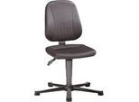 Unitec ESD-Arbeitsdrehstuhl mit Gleitern, Stoff, Duotec schwarz