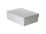 Archivbox Falken PureBox PRO A4, für bis zu 1250 Blatt, DIN ISO 16245-A, mit Beschriftungsfeld, L 320 x B 240 x Füllhöhe 100 mm, FSC®-Pappe, weiss