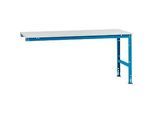 Manuflex Ansatztisch UNIVERSAL Standard, Tischplatte Melamin, 2000x1000, lichtblau