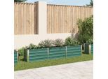 vidaXL Garten-Hochbeet Verzinkter Stahl 240×40×45 cm Grün