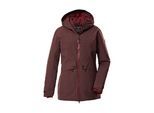 Parka KILLTEC "KOW 16 WMN PRK", Damen, Gr. 46, rot (dunkelrot), Obermaterial: 100% Polyester.Futter: 100% Polyamid.Futter 2: 100% Polyester.Füllung: 100% Polyester, Jacken Parka, Wasser- u. winddichter Damen Funktionsparka mit hoher Atmungsaktivität