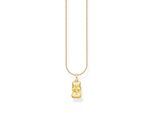 Kette mit Anhänger THOMAS SABO "THOMAS SABO x HARIBO: Kette mit Goldbär" Gr. 50, gold (gelbgoldfarben), Halsketten, Damen, 50, Silber 925 (recycelt)