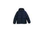 TOM TAILOR DENIM Herren Lightweight Pufferjacke mit Kapuze, blau, Uni, Gr. M