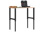 vidaXL Werkbankgestell Verstellbar 2 Stk. Metall 55x(69-95,5) cm
