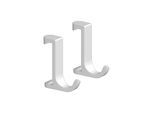 hansgrohe Handtuchhaken WallStoris 10mm breit, mattweiß (27929700)