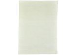 Wollteppich THEKO "Nakarta 1" Gr. 2, weiß, B:70cm H:12mm L:140cm, Schurwolle, Teppiche, reine Wolle, Uni-Farben, handgeknüpft
