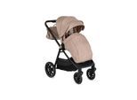 Cangaroo Kombikinderwagen Celebrity 2 in 1 Stoßdämpfer PU-Rollen Wickeltasche beige